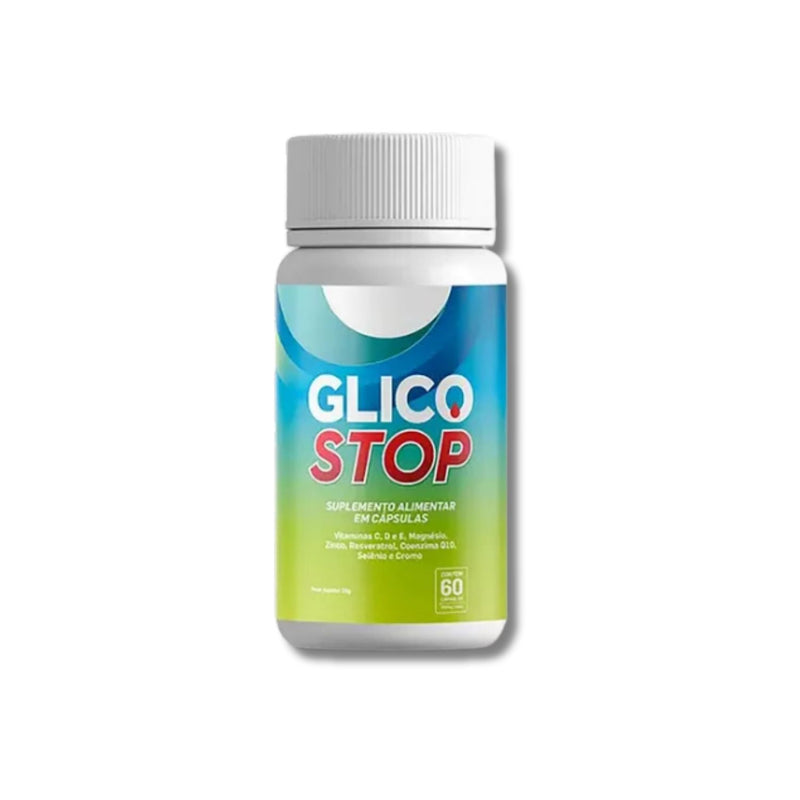 Glico Stop 60 Cápsulas - Controle da Glicose e Bem-Estar + Frete Grátis