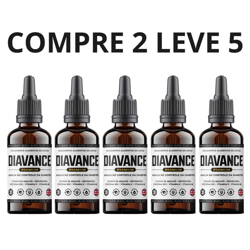 Diavance Premium 30ml - Saúde e Controle de Diabetes + Frete Grátis